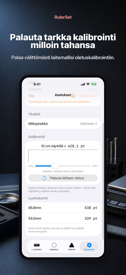 RulerSet: L-kulmain 9
