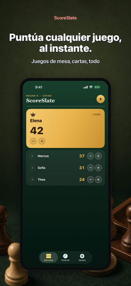 ScoreSlate: Contador de Puntos