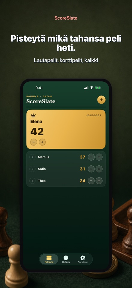 ScoreSlate: Pisteseuranta