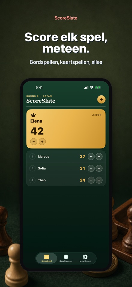 ScoreSlate: Scorebijhouder