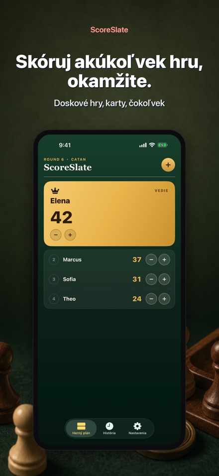 ScoreSlate: Počítadlo Skóre