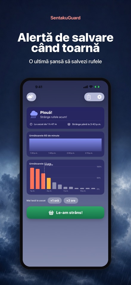 SentakuGuard – Alertă ploaie 7