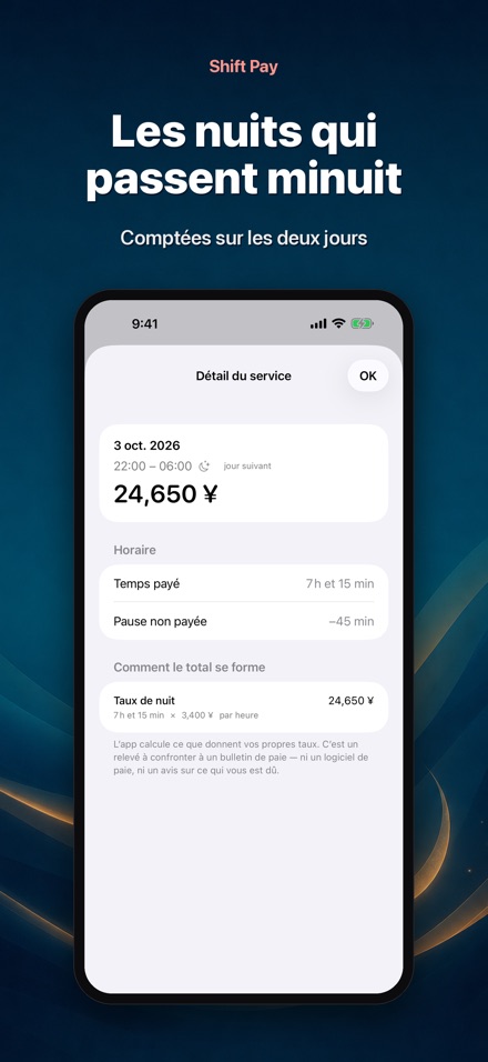 Shift Pay : mes vacations 5