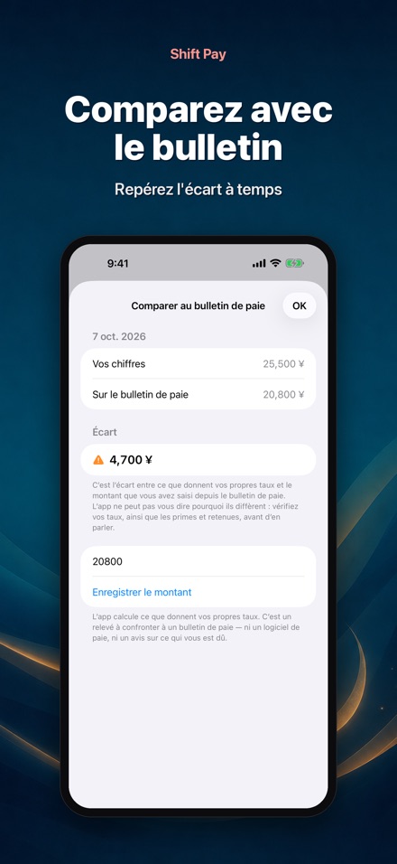 Shift Pay : mes vacations 9