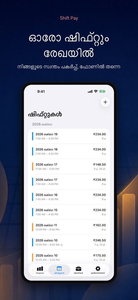 ഷിഫ്റ്റ് ശമ്പള കാൽക്കുലേറ്റർ 2