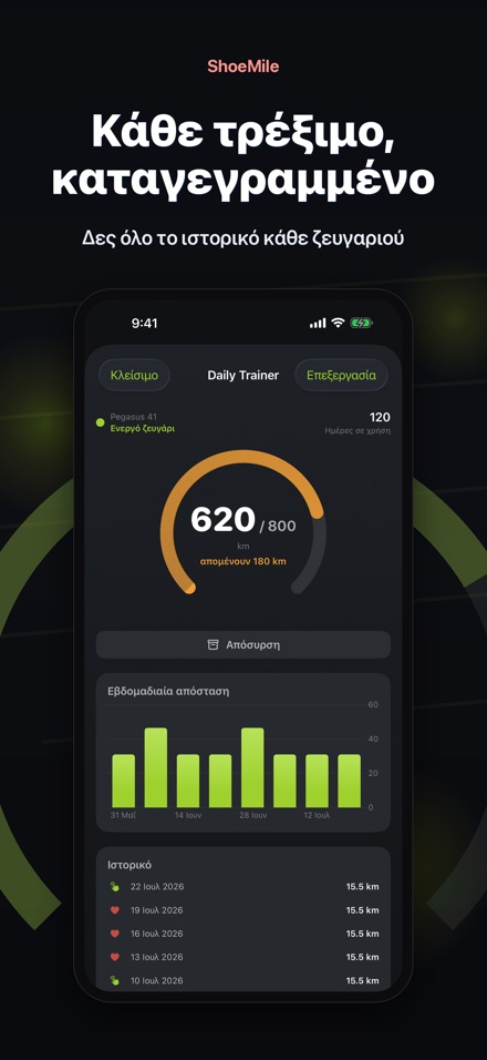 ShoeMile: Χιλιόμετρα 4