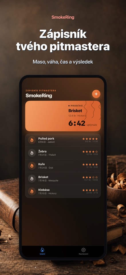 SmokeRing: Deník Uzení BBQ 4
