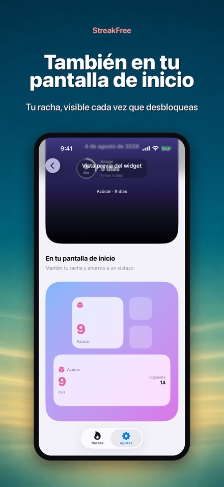 StreakFree: Días sin 6