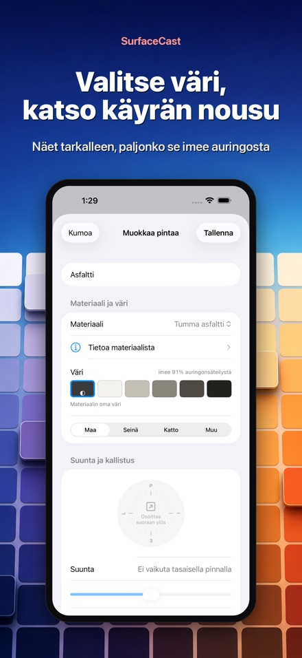 SurfaceCast: Pintalämpö 7