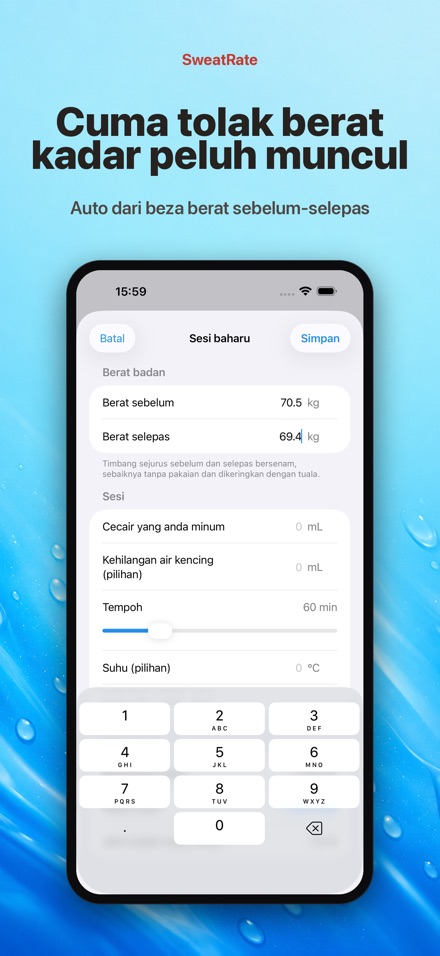 SweatRate Ukur Kadar Peluh 6