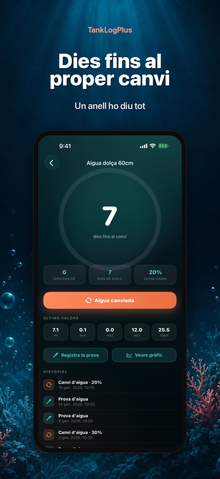 TankLogPlus: Diari d'aquari