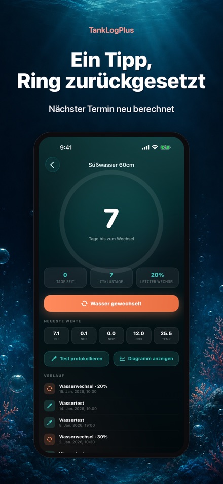 TankLogPlus: Aquarium-Log 5