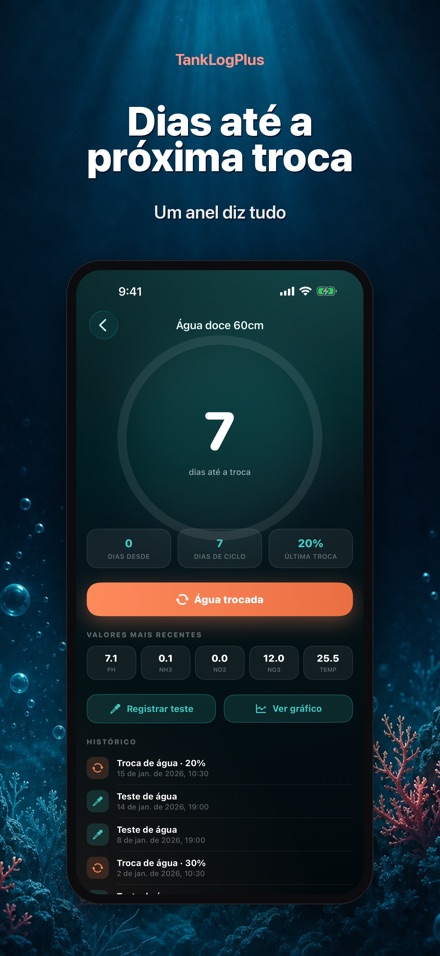 TankLogPlus: Diario aquario