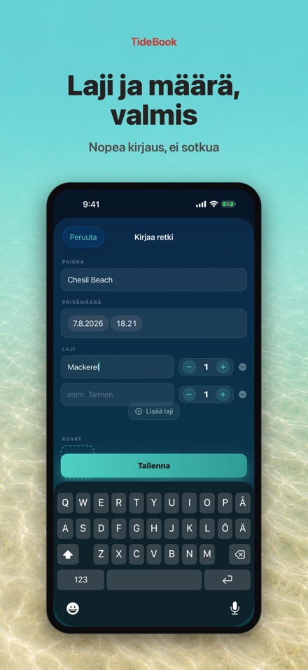 TideBook: Kalastuspäiväkirja 3