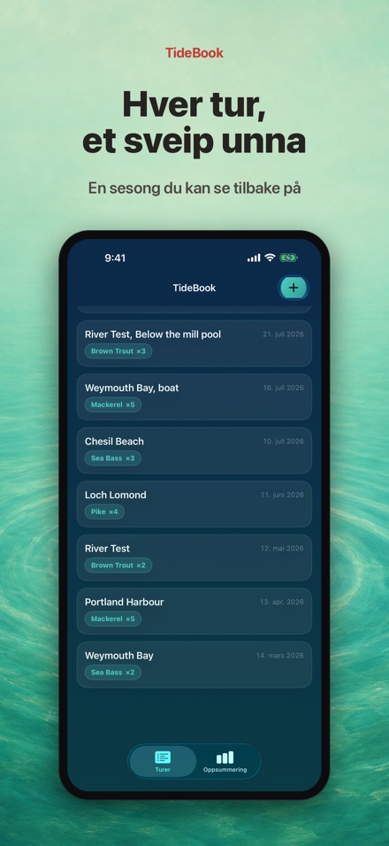 TideBook: Fiskelogg 6