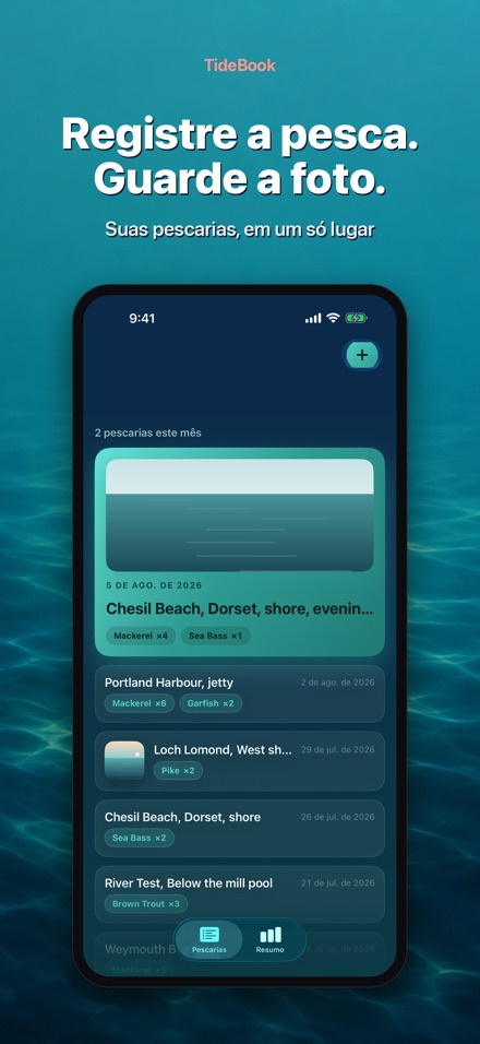 TideBook: Diário de Pesca