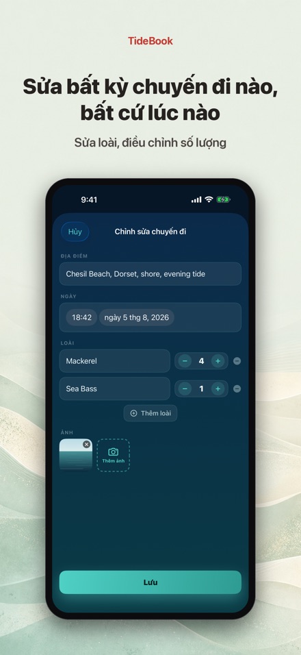 TideBook: Nhật Ký Câu Cá 9