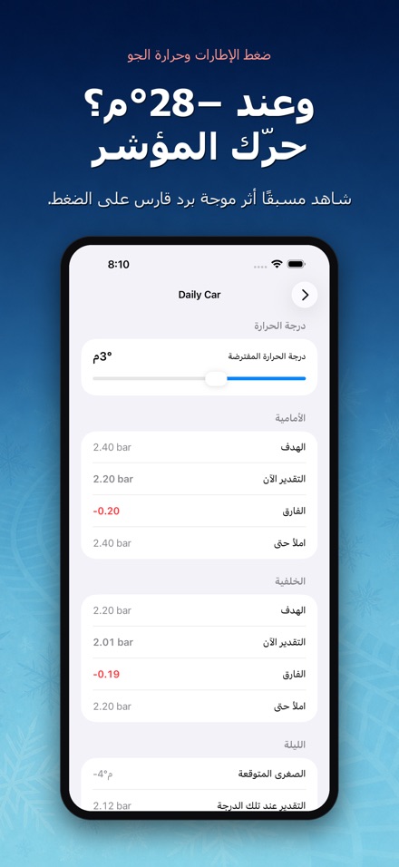 ضغط الإطارات وحرارة الجو 3