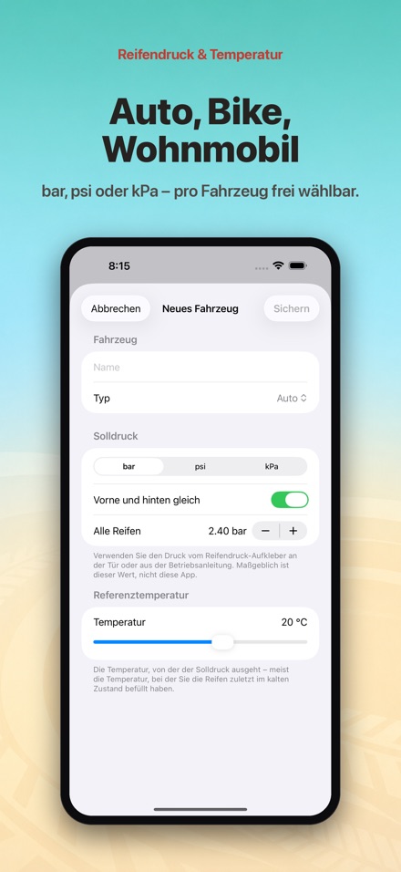 Reifendruck & Temperatur 6