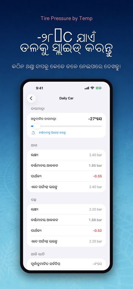 ତାପମାତ୍ରା ଅନୁସାରେ ଟାୟାର ଚାପ 3