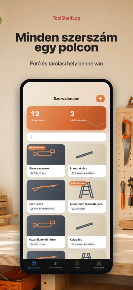 ToolShelfLog: Tool Inventory
