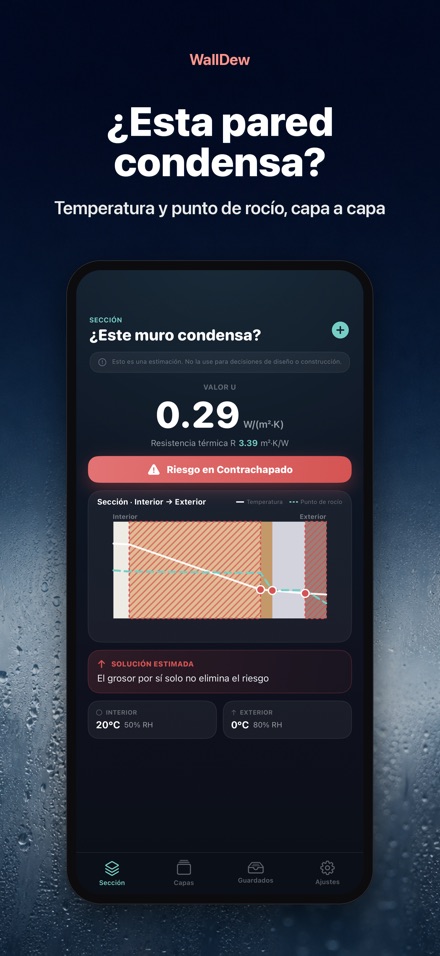 WallDew: condensación en muros