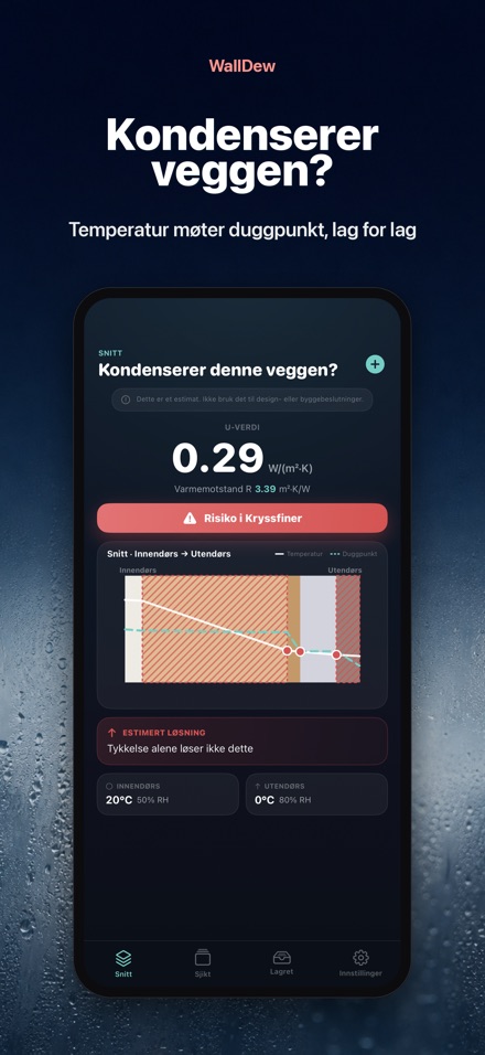 WallDew: kondens i vegg
