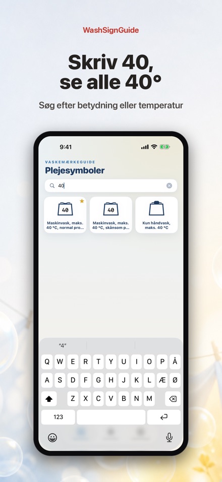 WashSignGuide: Vaskesymboler 3