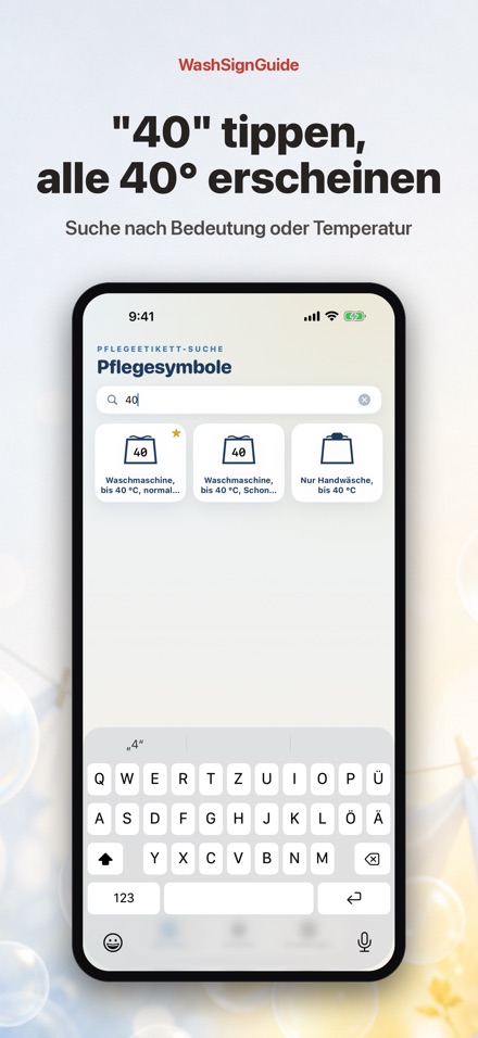 WashSignGuide: Pflegesymbole 3