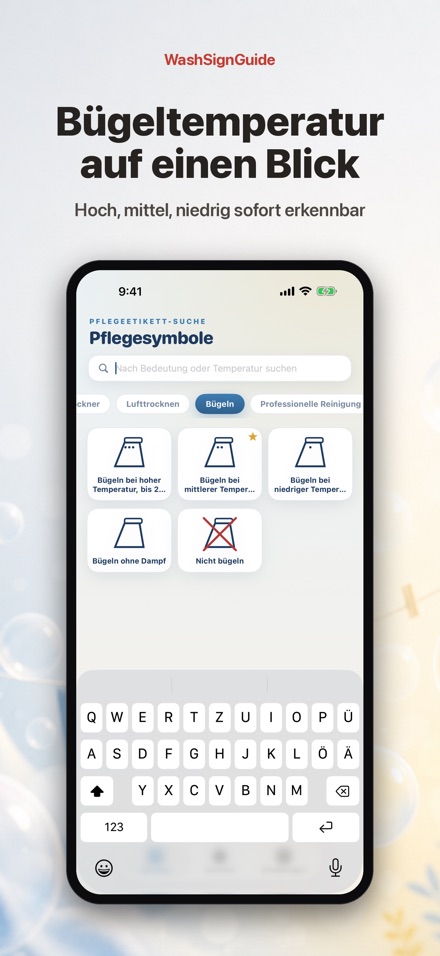 WashSignGuide: Pflegesymbole 6
