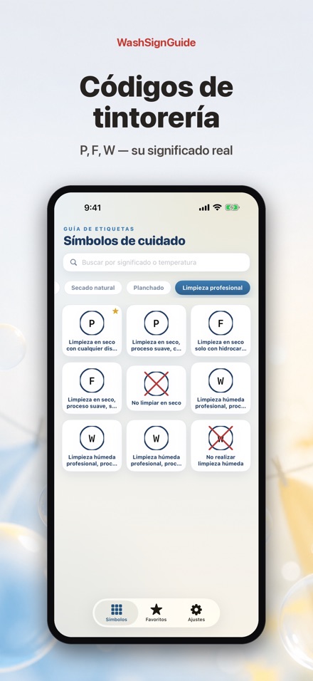 WashSignGuide: Símbolos textil 9