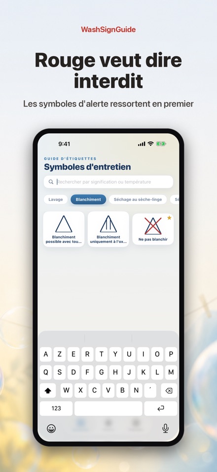 WashSignGuide: Symb. lessive 4
