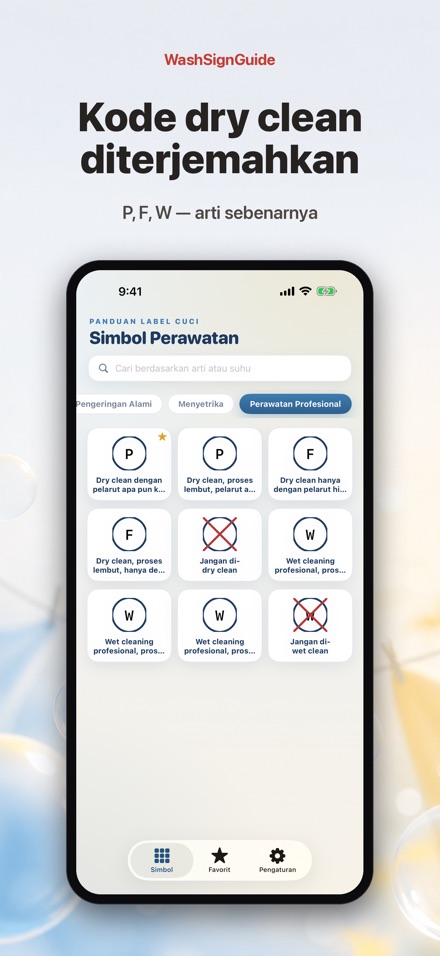 WashSignGuide: Simbol Cucian 9