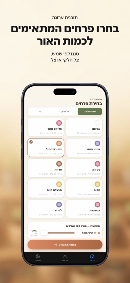 FlowerBedPlan: כמות שתילים 4