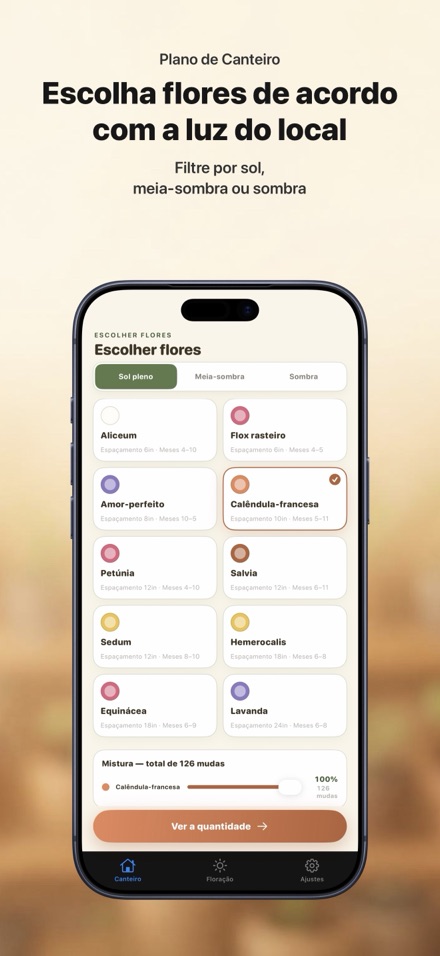 FlowerBedPlan: Nº de mudas 4