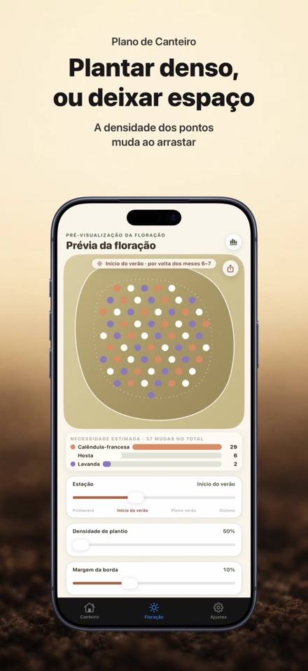 FlowerBedPlan: Nº de mudas 7