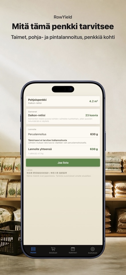 RowYield: Penkkisuunnitelma 10