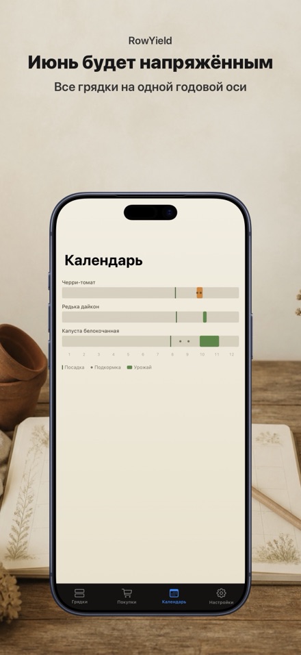 RowYield: План Грядки 8